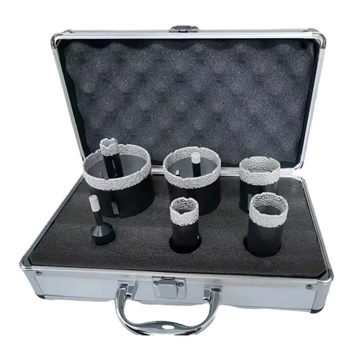 Punta da trapano diamantata con scatola in alluminio