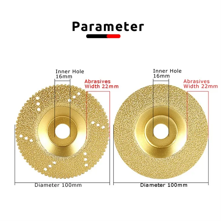 Lama elettrolitica per taglio e molatura diamantata