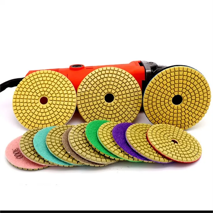 Yellow-base Diamond Polishing Pad Wet Use