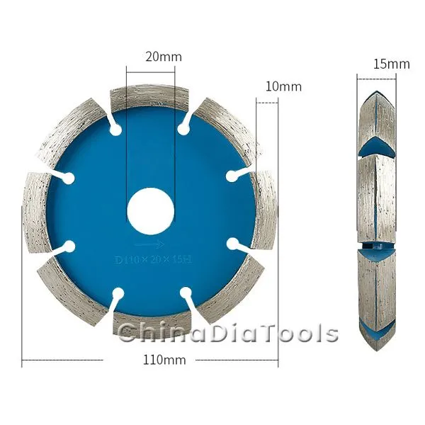 Thickened Diamond Saw Blade With V Shape Segment